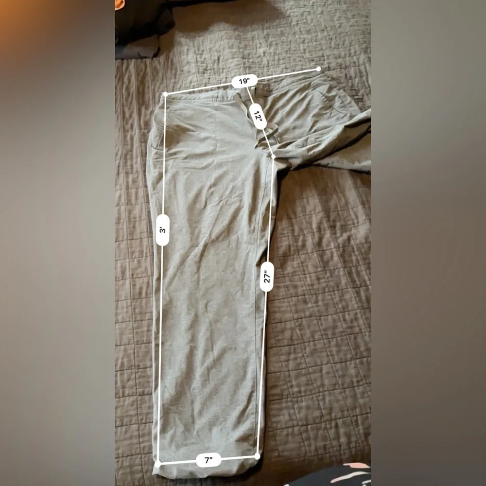 Lululemon Heathered Grey Mens XL Drawstring Elastic Waist 27 Inseam